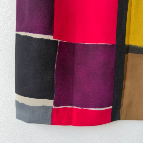 Colorblock Shift Dress in Pink, Yellow & Brown Loft - Picture 11 of 15